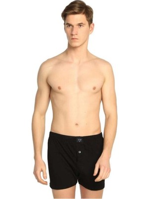 Erkek Penye Boxer - 6'lı Paket | Siyah