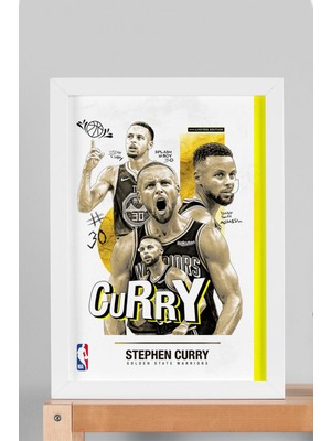 Stephen Curry Çerçeveli Tablo - Basketbol Nba Posteri Tablo