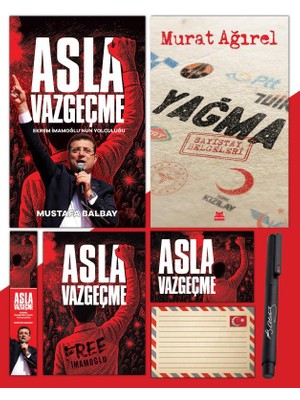 Asla Vazgeçme - Ayraç - Kartpostal - Poster - Yağma - Sayıştay Belgeleri - Atatürk Imza Baskılı Kalem