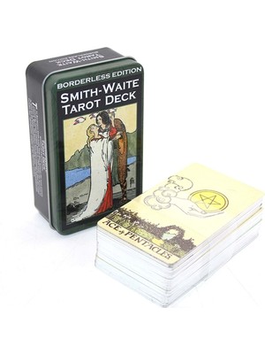 Smıth-Waıte Metal Kutulu Tarot Kartı 11*6,5 cm