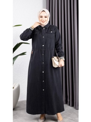 Kadın Düğmeli Pamuk Gabardin Kap