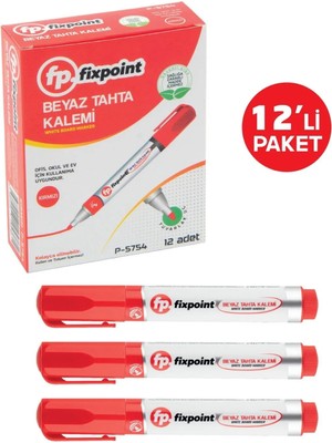 Fixpoint Tahta Kalem 12LI Kırmızı P-5754