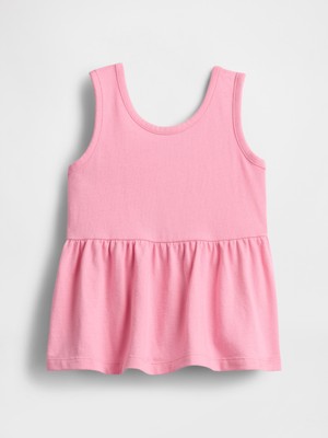 Gap Kız Bebek Pembe Fiyonk Detaylı Peplum Bluz