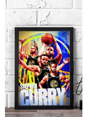 Stephen Curry Çerçeveli Tablo - Basketbol Nba Posteri Tablo