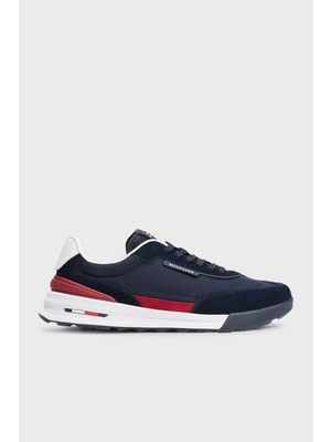 Tommy Hilfiger Süet Detaylı Logolu Sneaker Ayakkabı Erkek Ayakkabı FM0FM05523 Dw5