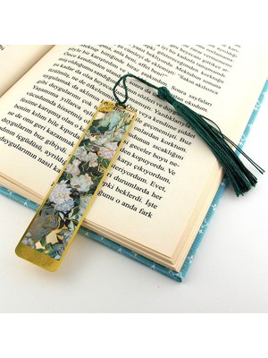 Vincent Van Gogh Kestane Dalları Çiçekler Tablo Metal Ayraç Kitap Ayracı AY030