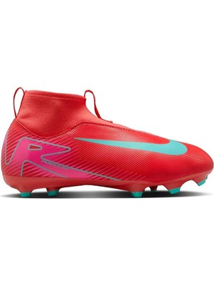 Nike Jr. Mercurial Superfly 10 Academy FG/MG Erkek Çocuk Krampon Çoraplı Kırmızı FQ8304-800