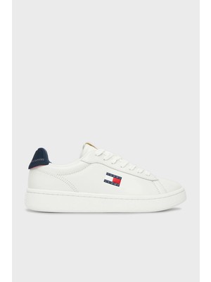 Tommy Jeans Logolu Deri Sneaker Ayakkabı Bayan Ayakkabı EN0EN02815 0g1