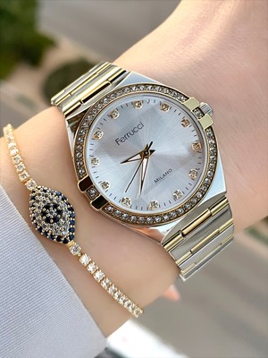 Ferrucci Kadın Kol Saati + Bileklik Hediye