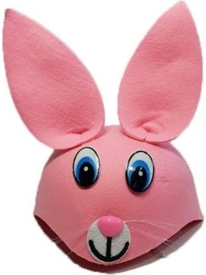 Çocuk Tavşan Şapkası Pembe Renk