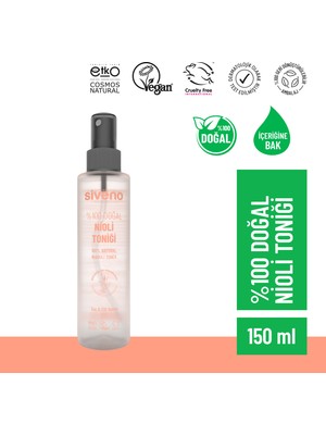 Siveno %100 Doğal Nioli Suyu Kötü Koku Önleyici Arındırıcı Ferahlatıcı Hassas Bölge Toniği 150 ml