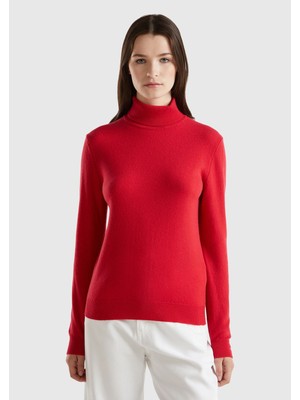 United Colors Of Benetton Kadın / Kız Pembe Kazak (Model Kodu: 124A1002D2348 )