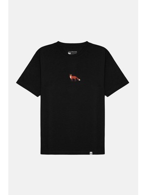 Reflect Studio Kızıl Tilki Soft T-Shirt - Siyah