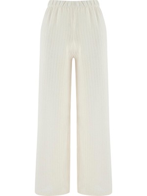 Bej Triko Plaj Pantolon