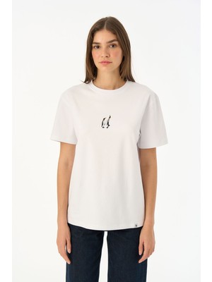 Reflect Studio Imparator Penguen Premium T-Shirt - Beyaz