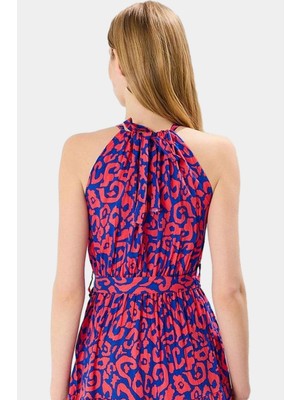 Kolsuz Halter Yaka Çok A Line Maxi Elbise Yaz Için Şık ve Rahat Modern Stil Yüksek Kalite