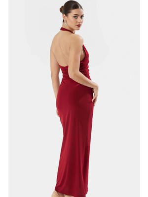 Vücuda Oturan Maxi Elbise Yazlık Örme Kumaş Zarifane Tasarım Modern Stil Profesyonel Görünüm