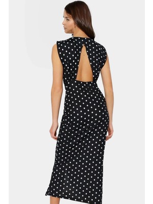 Rahat ve Şık Maxi Elbise Bodycon Kalıp Ay Kol Esnek Örme Kumaş Kullanım Mükemmel Uyum