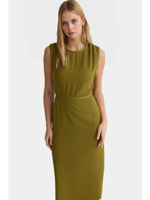 A Kesim Midi Elbise Şık Rahat ve Çok Yönlü Yazlık Kullanım Özenle Seçilmiş