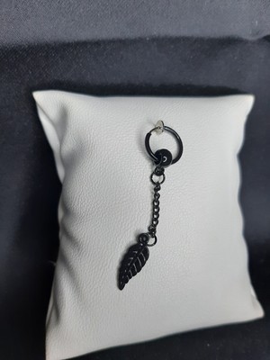 Yaprak Unisex Çelik Küpe