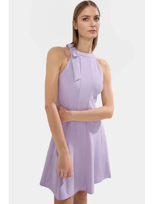 Mini Elbise Rahat Kesim Astarlı Dokuma Yazlık Özenle Seçilmiş Özel Tasarım