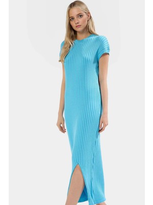 A Line Maxi Elbise Triko Kumaş Günlük Kullanım Zarifane Tasarım Için