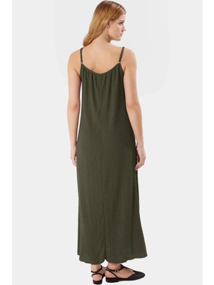 Yazlık A Line Maxi Elbise Nefes Alan Pamuklu Örme Kumaş Trend Tasarım Kaliteli Işçilik