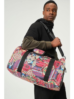 Miami Beach Dijital Baskılı Unisex Hafif Seyahat Spor Çantası El Valizi // S07