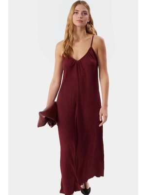 Yazlık A Line Maxi Elbise Nefes Alan Pamuklu Örme Kumaş Trend Tasarım Kaliteli Işçilik