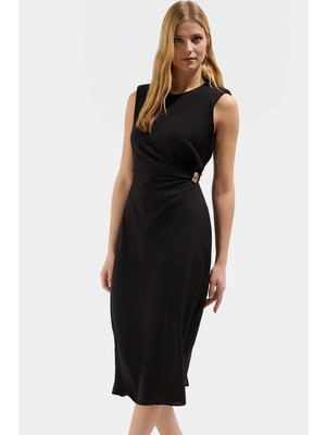 Vücudu Saran Midi Elbise Yaz Için Mükemmel A Line Kesim Günlük Kullanım Için Özenle Seçilmiş