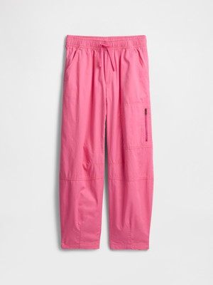Gap Kız Çocuk Pembe Barrel Paraşüt Pantolon