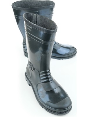 Gezer Erkek Kısa Pvc Su Geçirmez Içi Ince Astarlı Iş Çizme