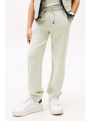 Unisex Çocuk Mini Logo Eşofman Altı - Açık Yeşil