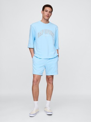Gap Erkek Turkuaz Relaxed Gap Logo Grafik Şort