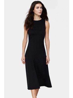 Kadın Pamuklu Skater Midi Elbise Yazlık Rahat Günlük Stil Şık Görünüm Seçkin Malzeme