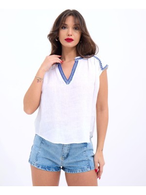 Tiana 7162 Bluz-Beyaz