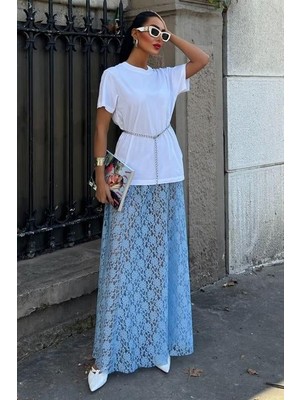 Tiana Maxi Dantel Etek 4047