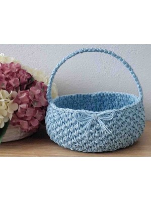 Çok Amaçlı Kağıt Iplik Dekoratif Sepet