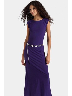 Yazlık Maxi Elbise Sırt Dekolteli Bodycon Örme Kumaş Trend Tasarım Dayanıklı Malzeme