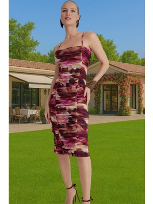 Vücuda Oturan Straplez Abiye Elbise Kare Yaka Özel Tasarım Profesyonel Görünüm Yüksek Kalite