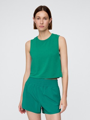 Gap Kadın Yeşil Gapfit Breathe Crop T-Shirt