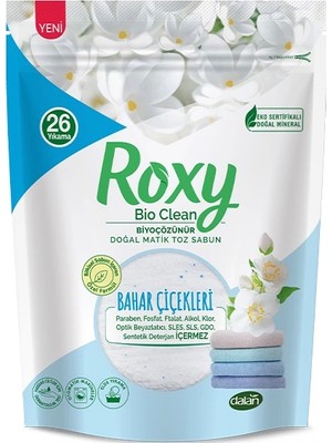 Bfs   Roxy Bio Clean Doğal Matik Toz Sabun Bahar Çiçekleri 1600 gr