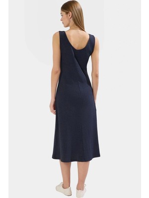 Kadın A Line Midi Örme Elbise Rahat Günlük Stil Dayanıklı Malzeme Mükemmel Uyum Trend Tasarım