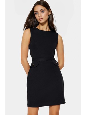 Bodycon Mini Elbise 88% Polyester 12% Elastan Yazlık Iş Elbisesi Rahat ve Şık