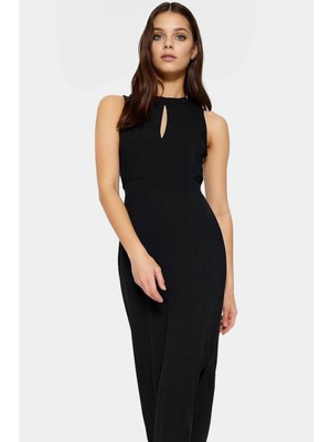 Şık Midi Boy Bodycon Elbise 98% Polyester Günlük Stil Zarifane Tasarım Dayanıklı Malzeme Modern