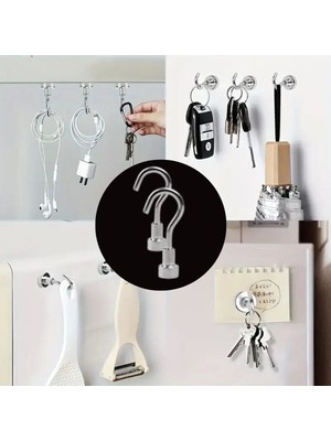 Bfs  Güçlü Manyetik Mutfak,banyolar Için Çok Amaçlı 2'li Magnet Askı