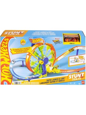 Hot Wheels    JBX65 Hot Wheels Hızlı Fırlatma ve Döngü Parkuru Oyun Seti