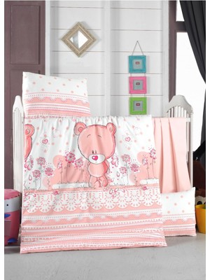 Desenli Bebek Nevresim Set (Nevresim, Çarşaf, 2 Adet Yastık Takım)