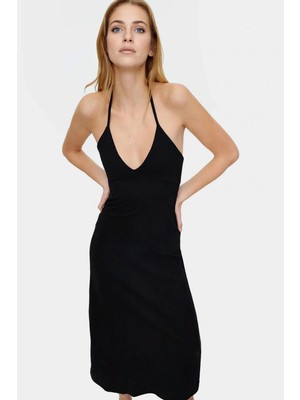 Yazlık Kolsuz A Line Maxi Elbise 63%polyester 30%viskoz 7%elastan Profesyonel Görünüm