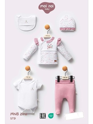 Çiçekli 5'li Hastane Çıkışı Seti